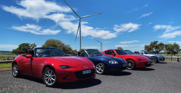 MX-5s and windmills