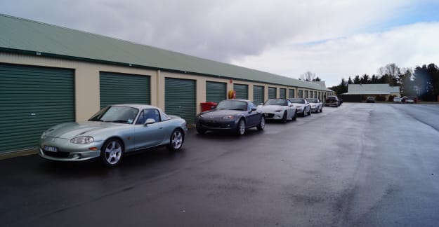 Our cars at the track