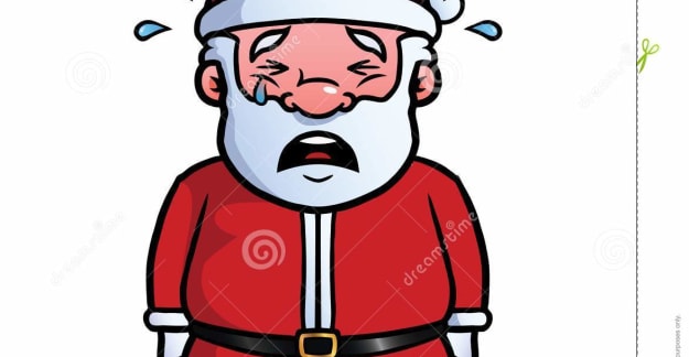 santa cry