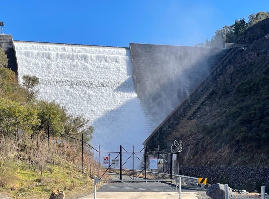 Water on the wall