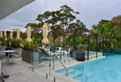 The pool and roof top bar at Bannisters
