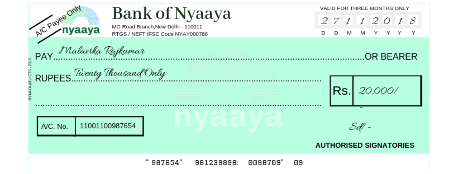 What is The Meaning of Crossed Cheque?