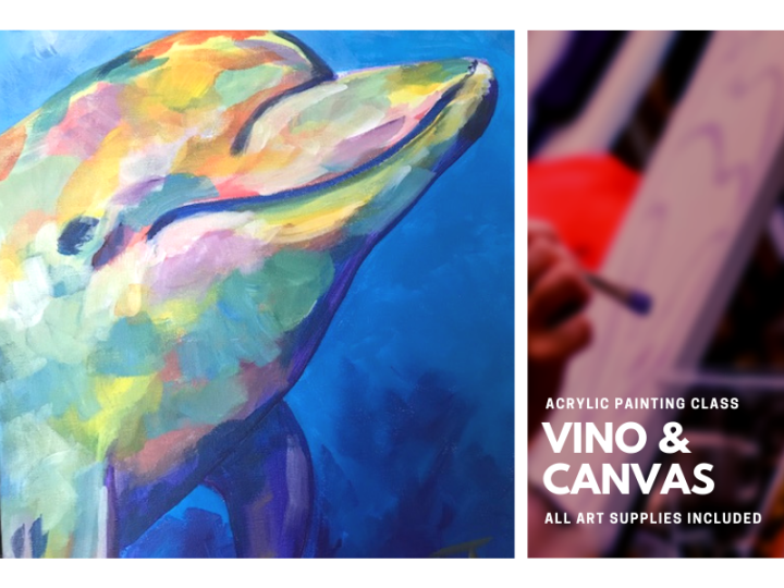 Dolphin Play Acrylic Painting Class