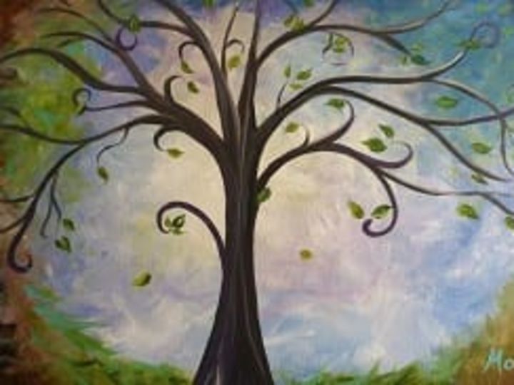 Byob Painting Class Swirly Tree With Cathy