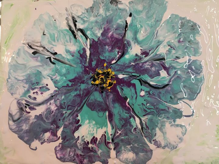 Paint Puddle Flowers