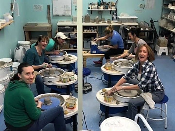 Z 1909 6 wk Adult Pottery Wheel Class Wed Night Fall1 2019
