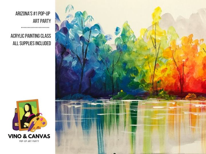 Colorful Reflection Acrylic Painting Class