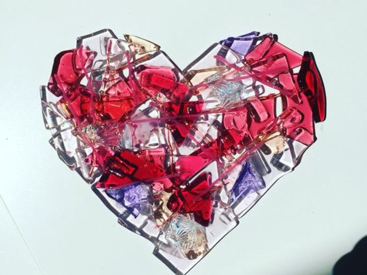Adult Glass Fusing Valentine's Heart 35