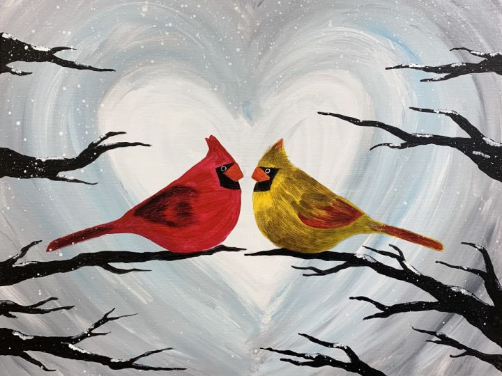 25 Thursdays Love Cardinals Paint Sip Class