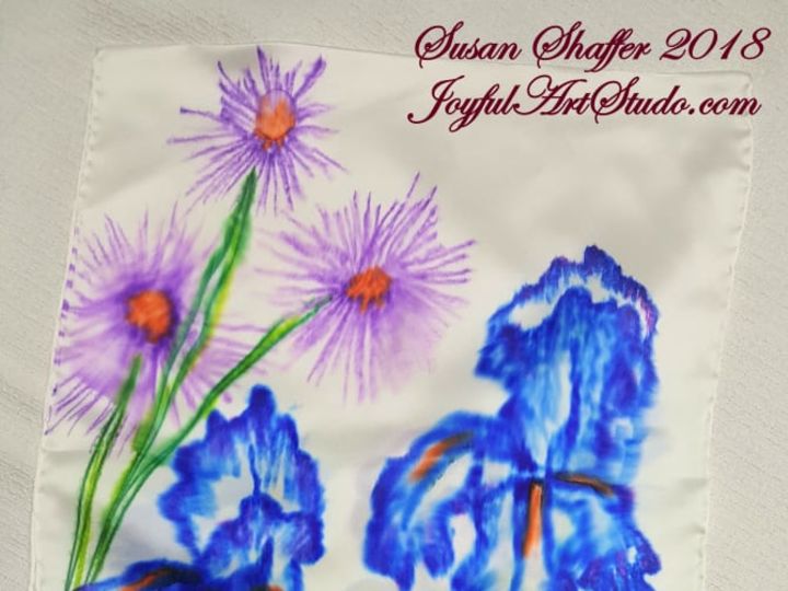 Online Sharpie Silk Scarf Painting