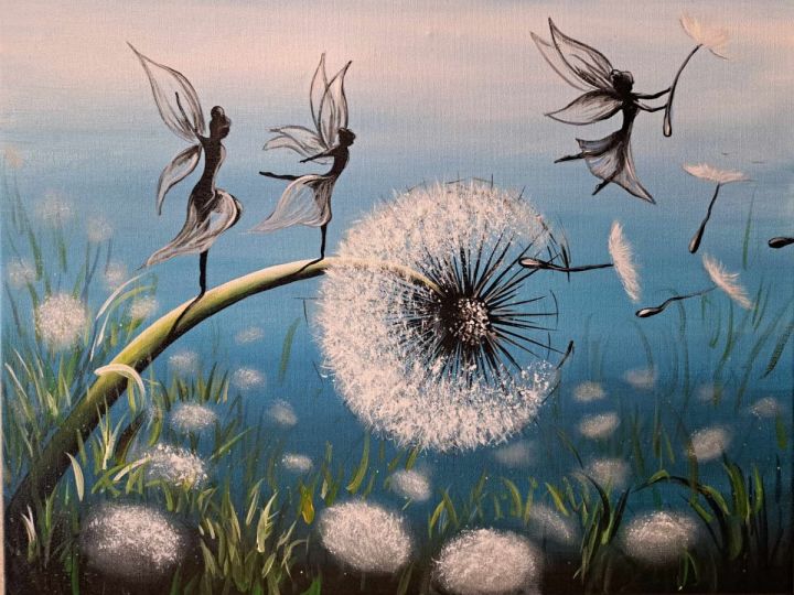 Dandelion Fairy Dance Paint and Sip Age 16+