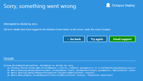 Server exception