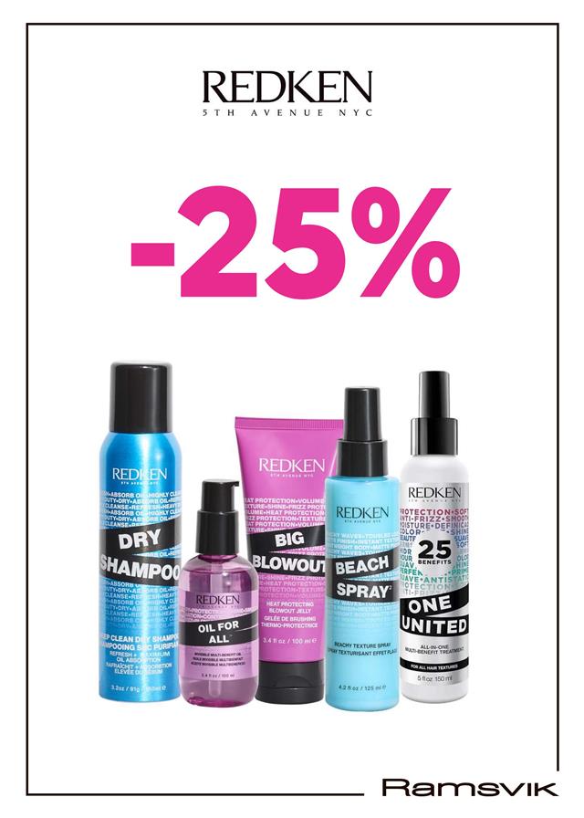 Artikkelbilde - -25% på Redken