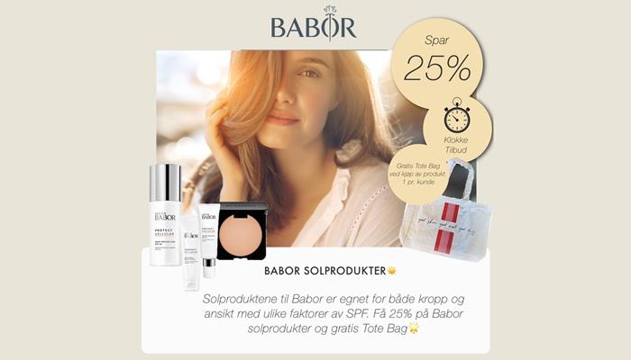 Artikkelbilde - Babor Solprodukter -25%