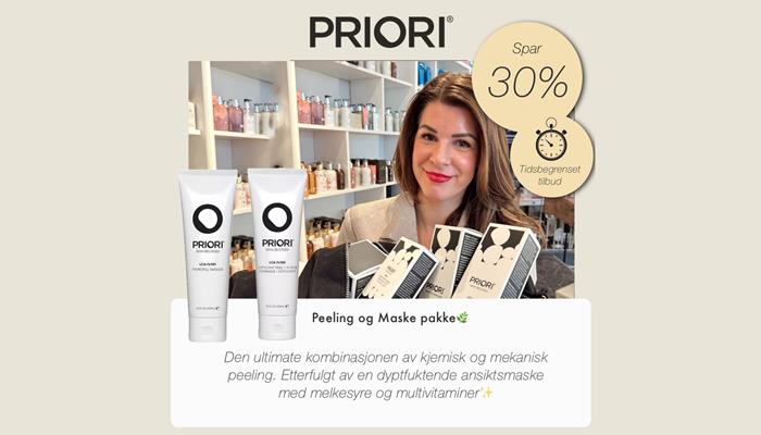 Artikkelbilde - Priori Peeling og Maske pakketilbud -30%