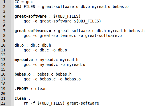 Makefile Excercise 1