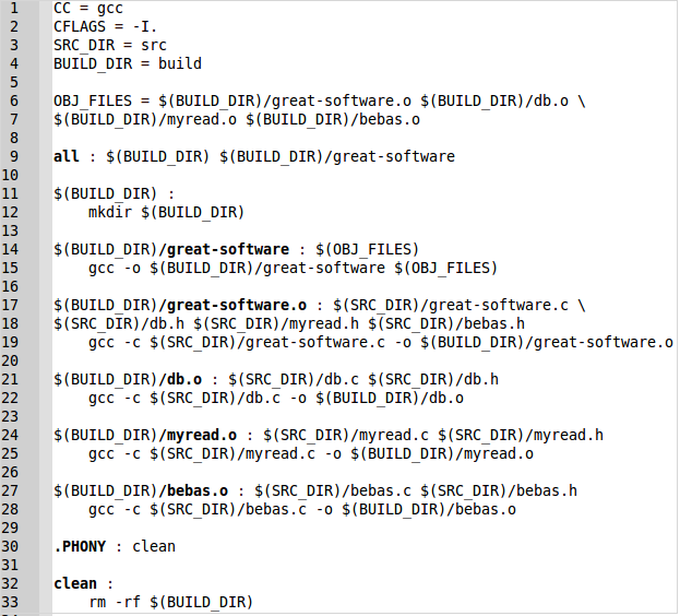 Makefile Excercise 1