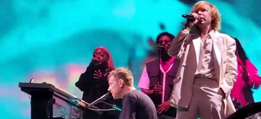 This is the sound of "Possession Island" by Gorillaz and Beck