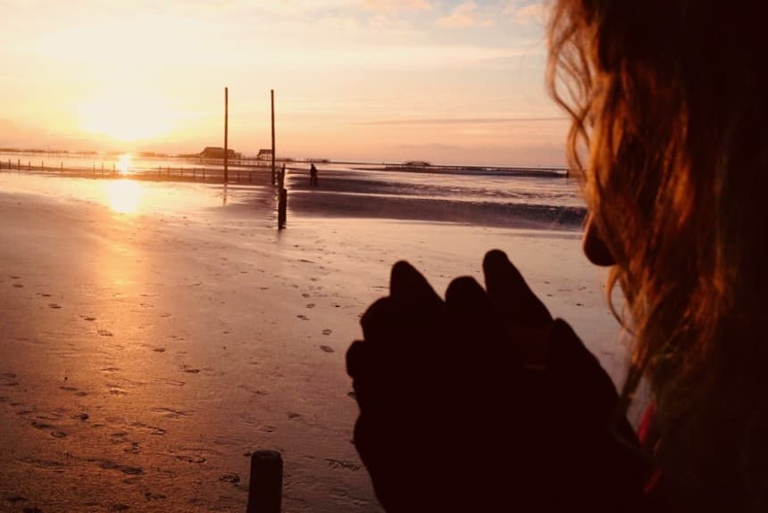 Sport im Urlaub Sankt Peter Sonnenuntergänge am Strand