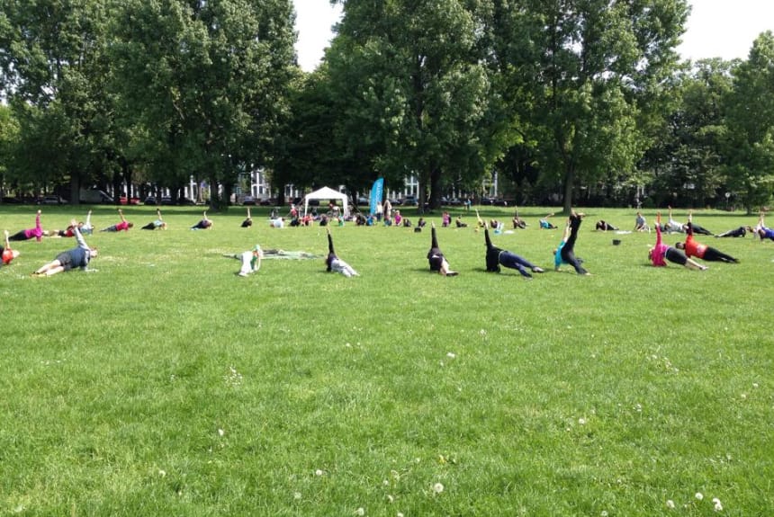 outdoor fitnesstraining duesseldorf Motivation im Kreis