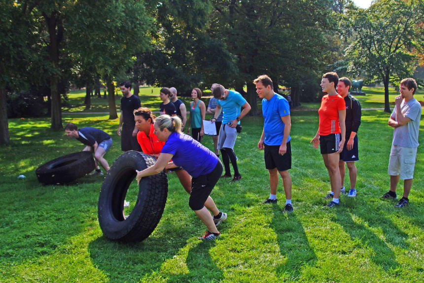 Outdoor Fitness Frankfurt TEAM wird bei uns groß geschrieben