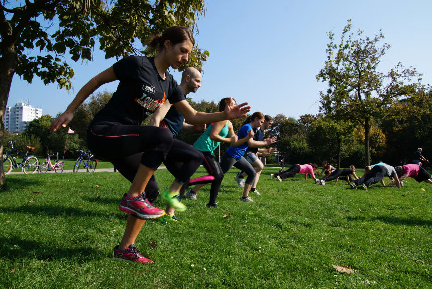 Bootcamp Outdoor Frankfurt Motivation im Team