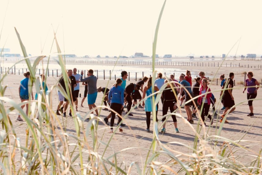 Fitnessreise St Peter Ording TEAM wird bei uns groß geschrieben
