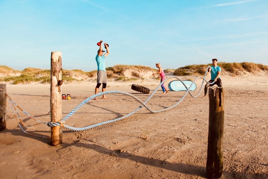 Sporturlaub St Peter Ording Wilde Seile am Strand
