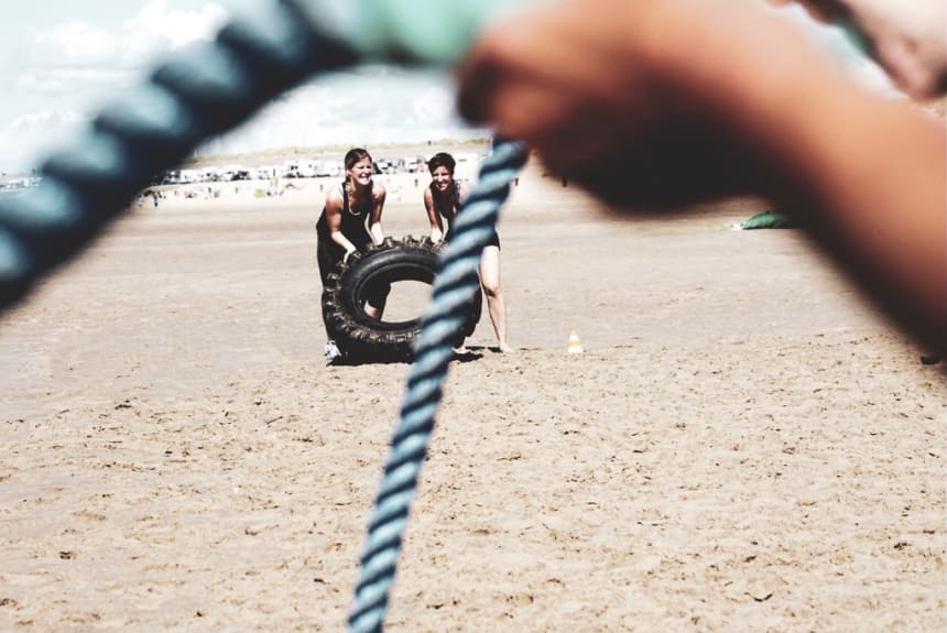 Fitnessreisen Holland Aktiv am Strand