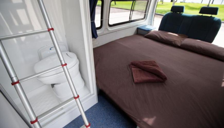 superb campervan with a bathroom