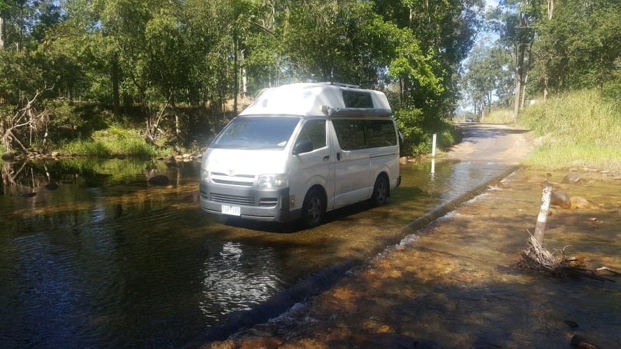 clean van with ample storage space