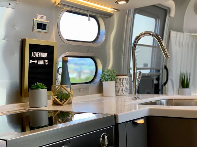 beautiful vacation trailer for a small family