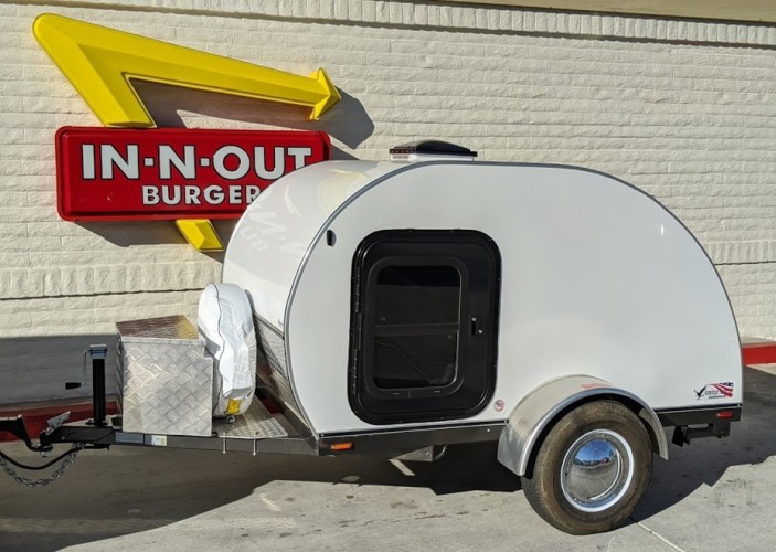 tent-sized teardrop trailer for two