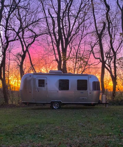 airstream rental maryland | spacious airstream rental in rockville with kitchen