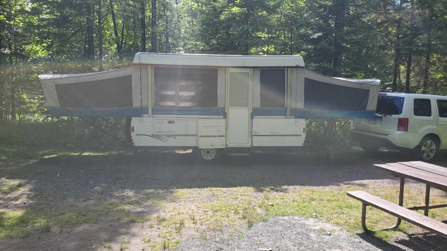 spacious camper with family-friendly amenities