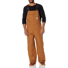 Men's Zip To Thigh Bib Overalls Unlined