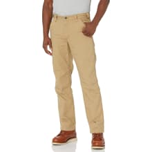 Men's Rugged Flex Relaxed Fit Canvas Flannel-lined Utility Work Pant