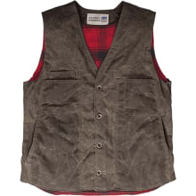 The Waxed Button Vest With Lining