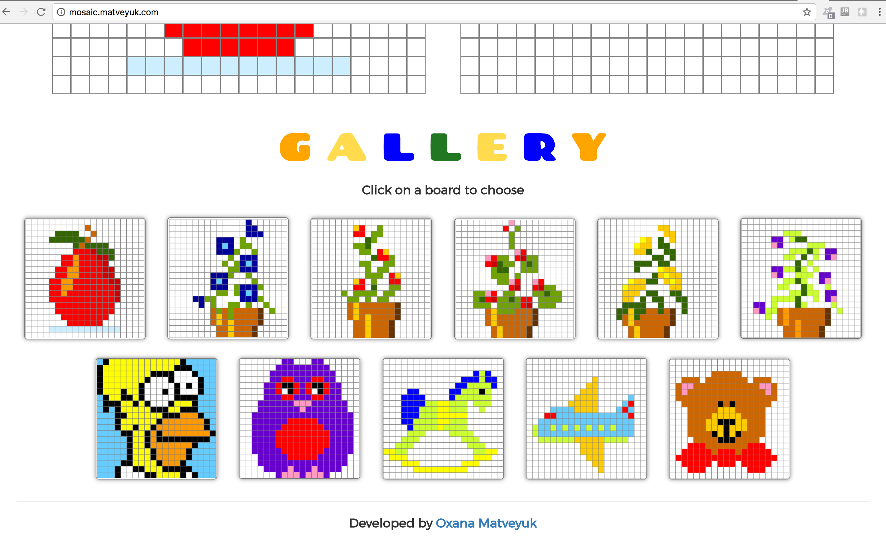 GitHub - omatveyuk/mosaic: mosaic game · GitHub