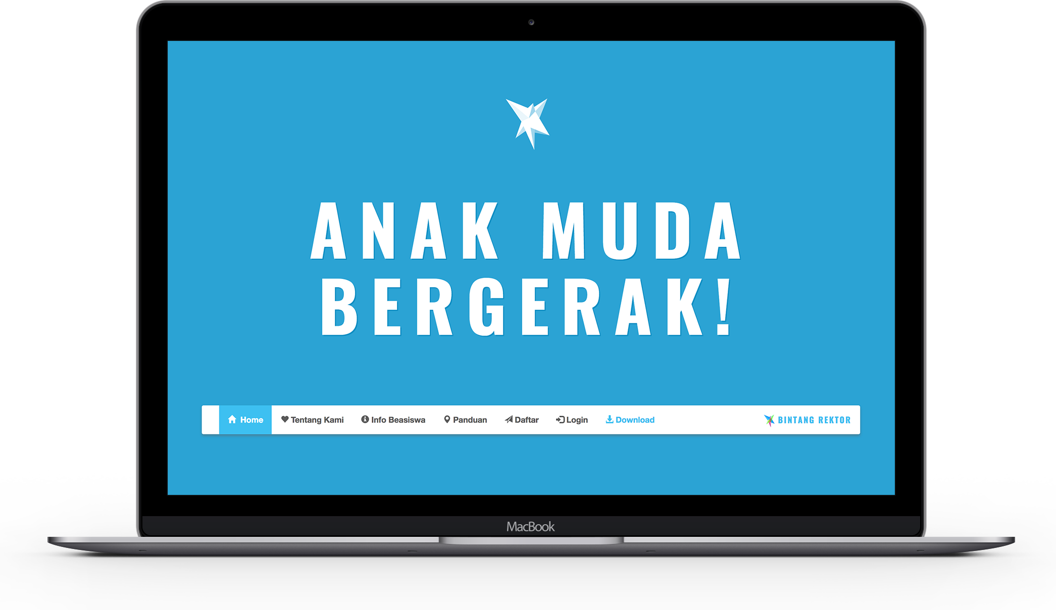 Website beasiswa bintang rektor designed by ozycozy.com