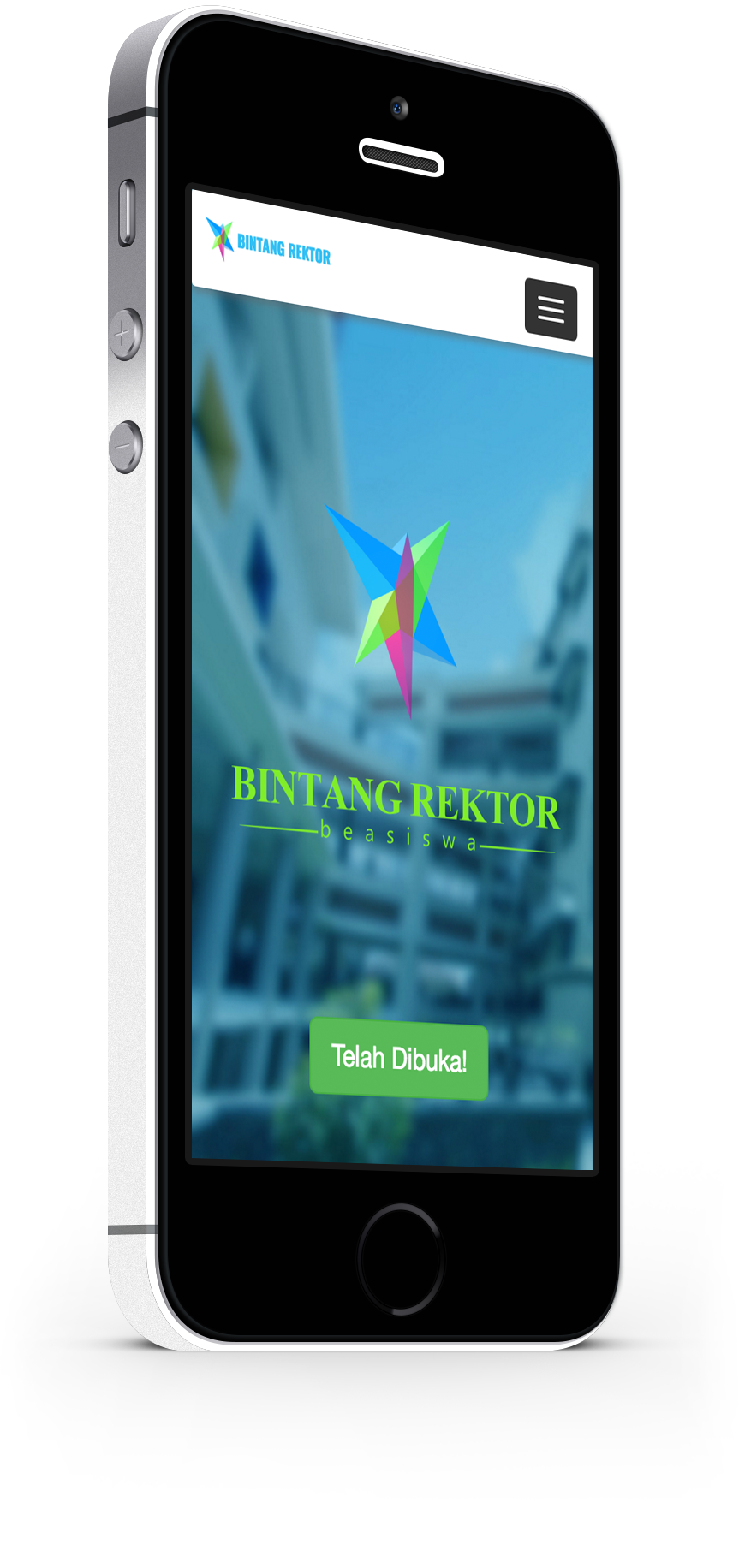 Website beasiswa bintang rektor designed by ozycozy.com
