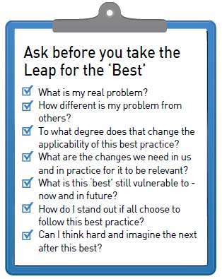Ask before you the leap for the best