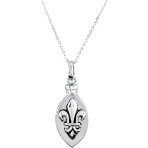 Fleur de Lis Pendant and Chain