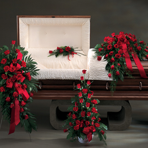 Rose Half Casket Spray Casket Flowers The Sympathy Store