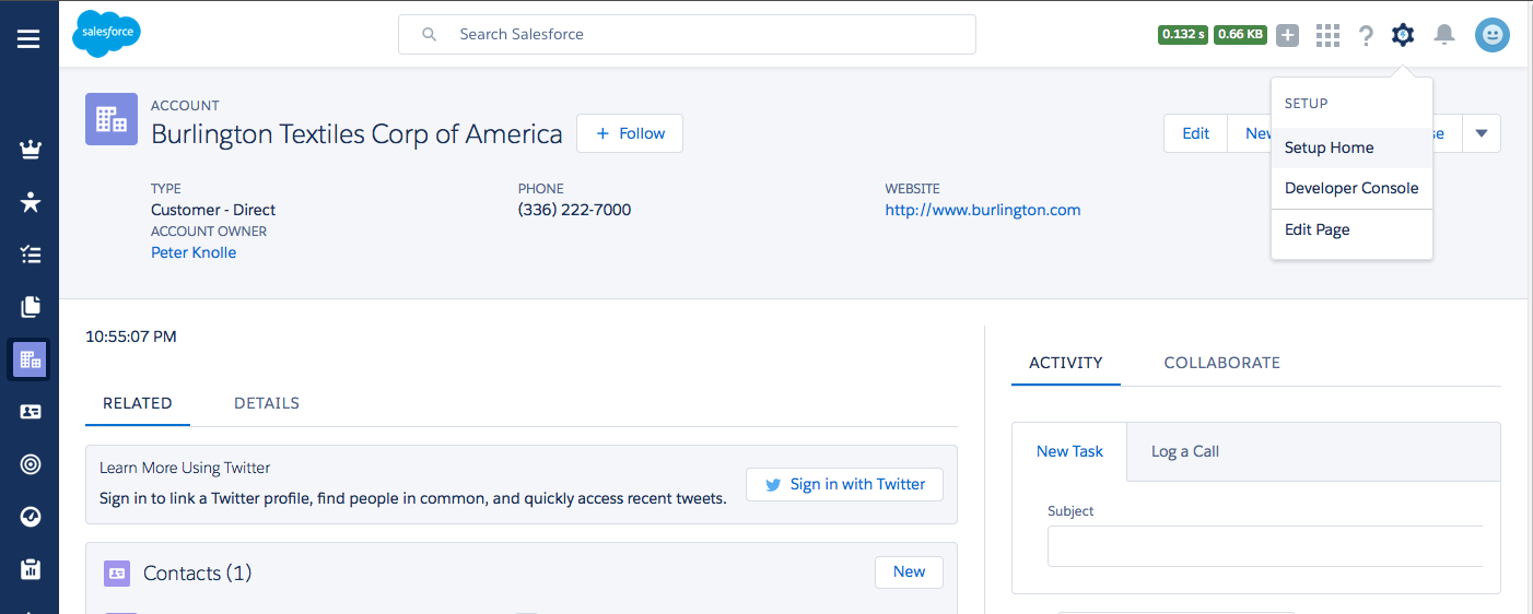 Edit Record Home Page