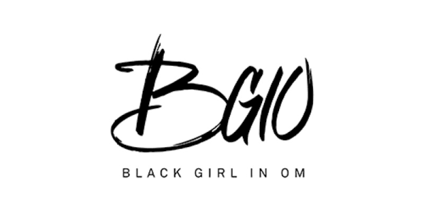 Logo of Black Girl in Om, which promotes holistic wellness and inner beauty for women of color