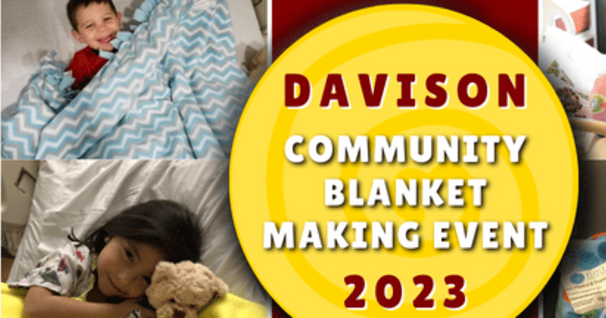 Support Davison Community Blanket Making Event PledgeIt for Charities