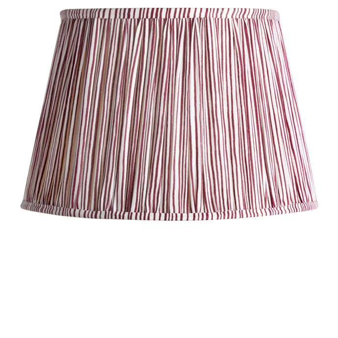 35cm straight empire shade in ruby candy stripe block