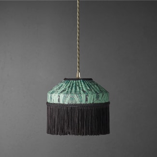 20cm Flapper shade in goblin green Mildmay from Sanderson's 'Archive'
