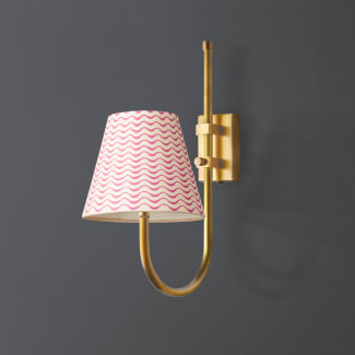 Turini wall fitting in antique brass